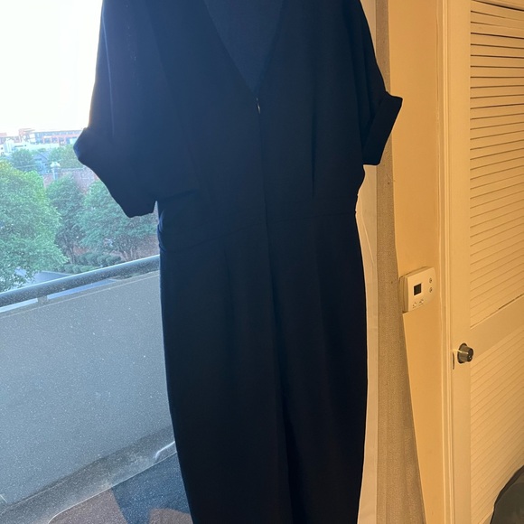 ASOS DESIGN tall wiggle midi dress in navy - Picture 5 of 7